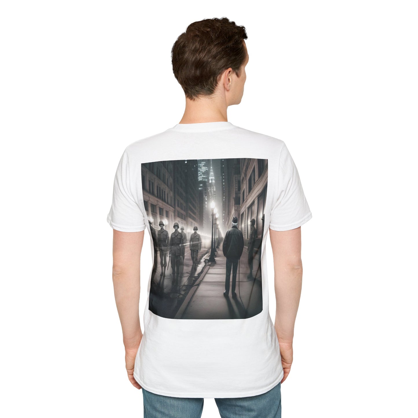 Ghost of a veteran Unisex Softstyle T-Shirt