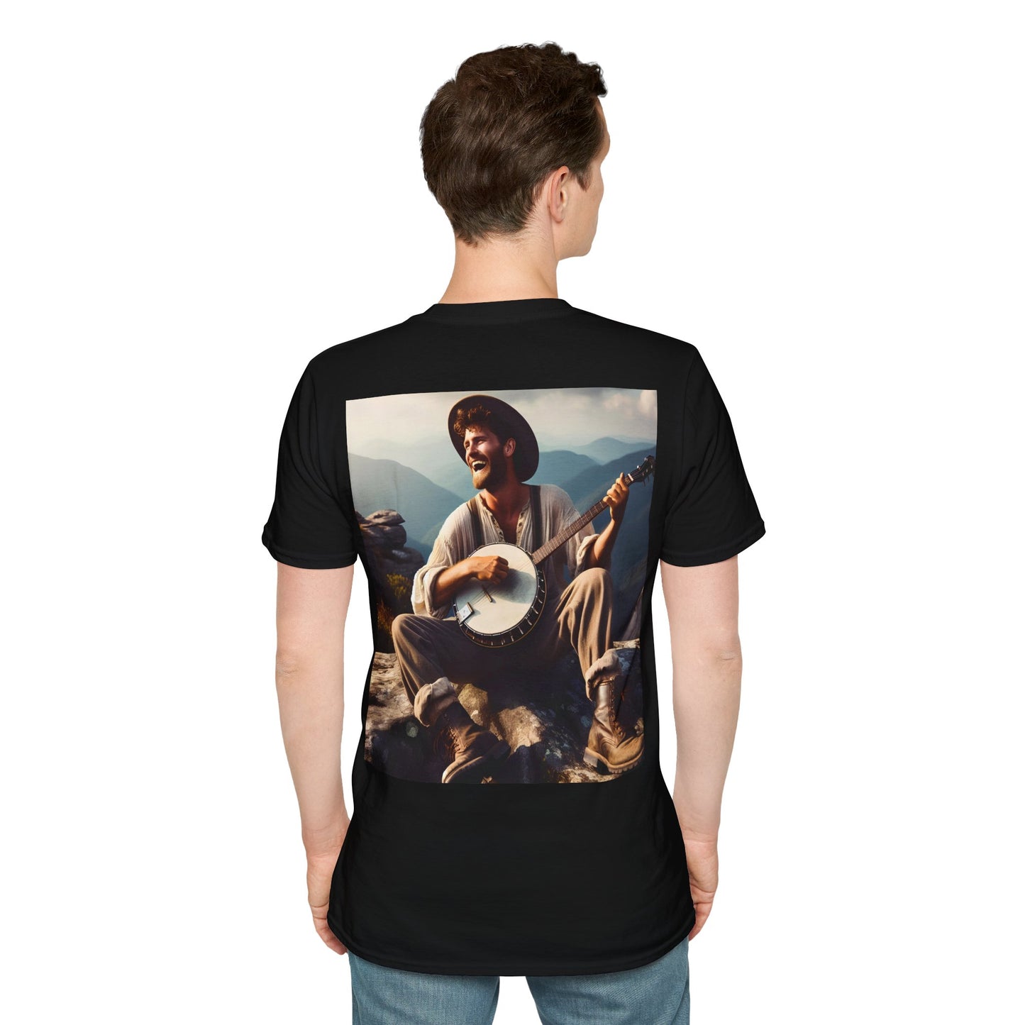 Appalachian banjo Unisex Softstyle T-Shirt