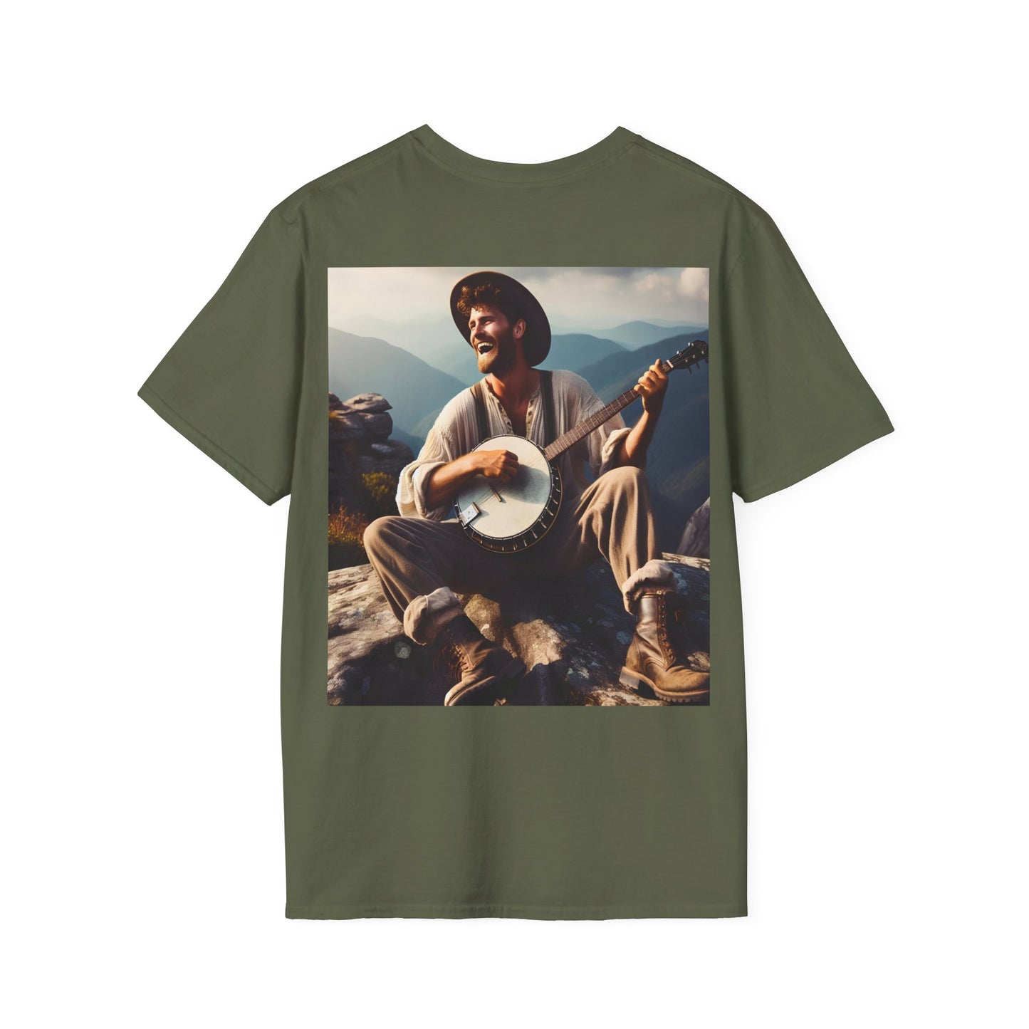 Appalachian banjo Unisex Softstyle T-Shirt