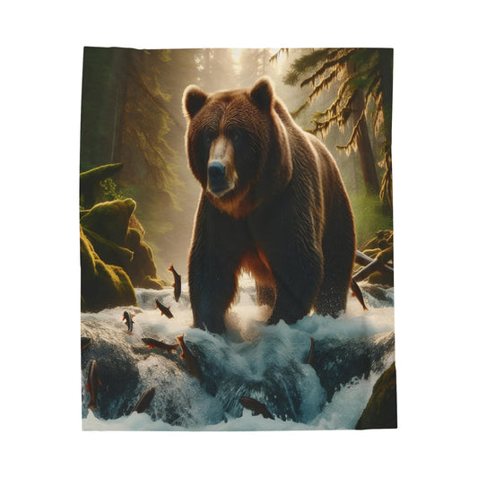 Bear Creek Velveteen Plush Blanket