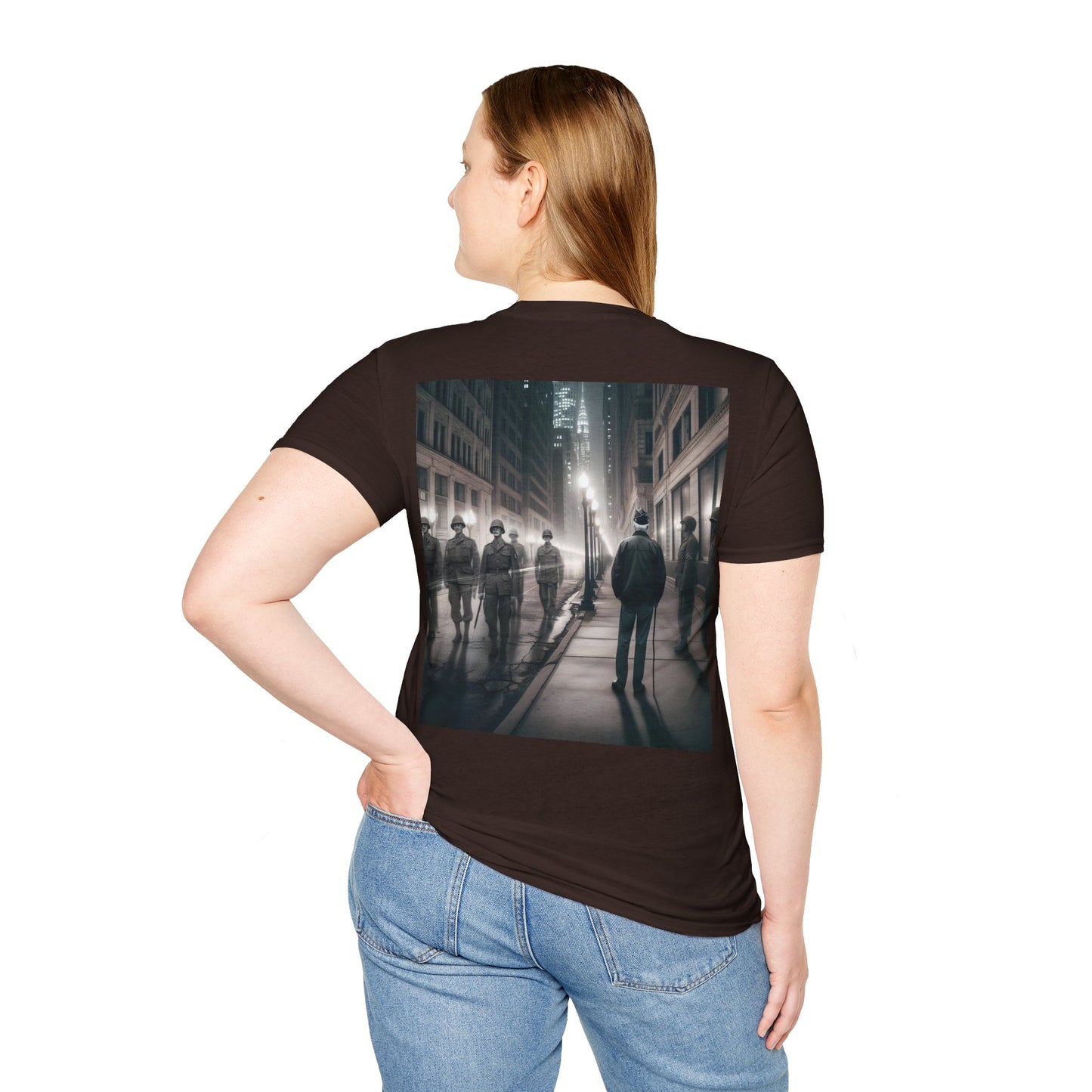 Ghost of a veteran Unisex Softstyle T-Shirt