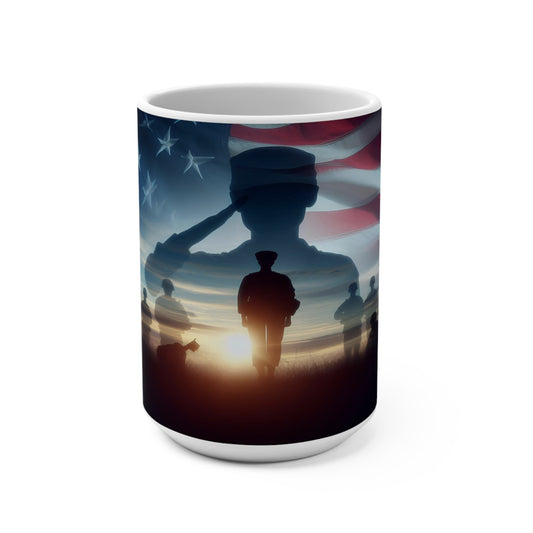 a silent salute Mug 15oz