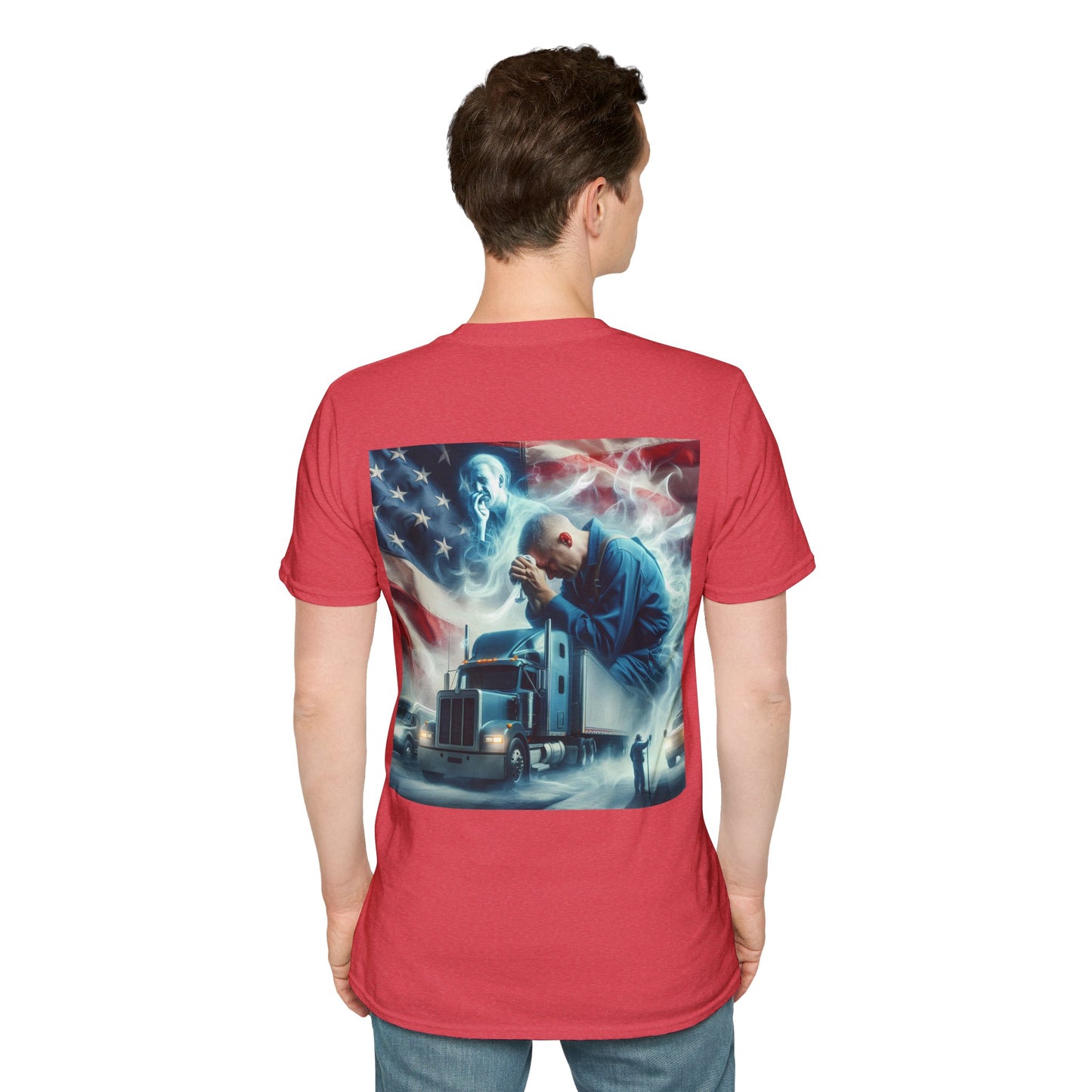 prayers of a trucker Unisex Softstyle T-Shirt