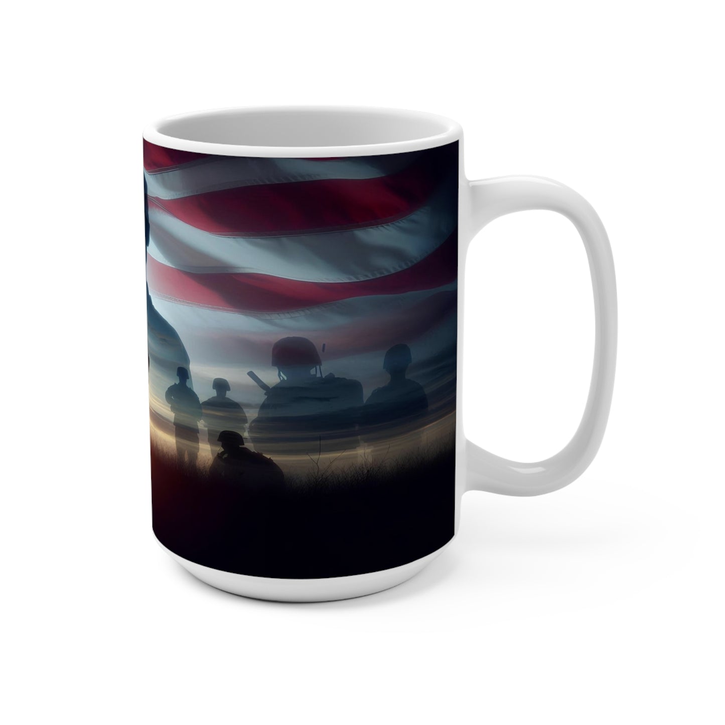 a silent salute Mug 15oz