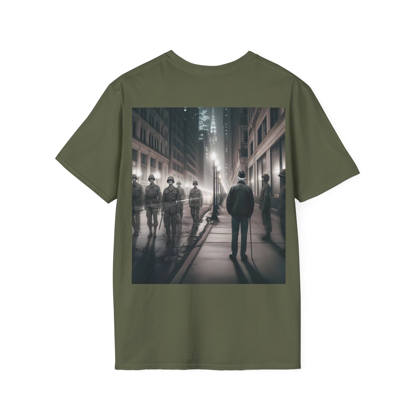 Ghost of a veteran Unisex Softstyle T-Shirt