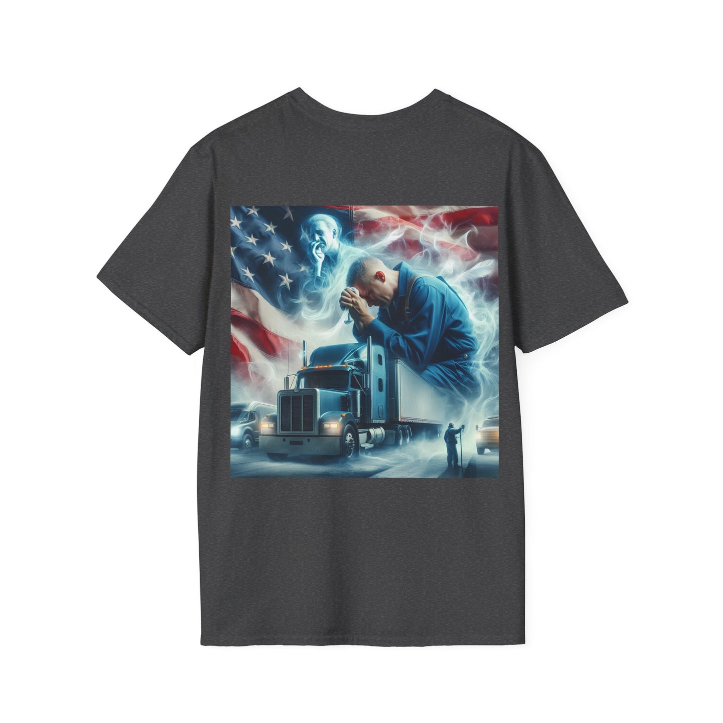 prayers of a trucker Unisex Softstyle T-Shirt