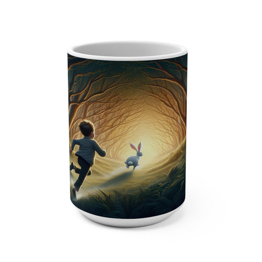 chasing rabbits Mug 15oz