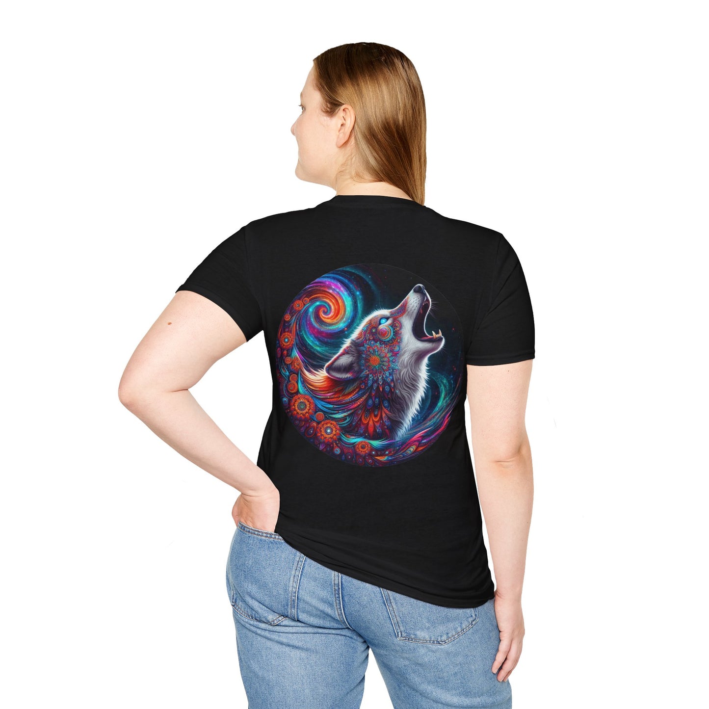 Wolf’s Kaleidoscope Unisex Softstyle T-Shirt