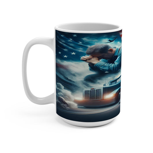 a truckers prayer Mug 15oz