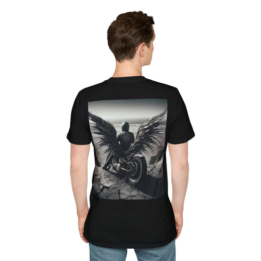 metal rider lonley desert Unisex Softstyle T-Shirt