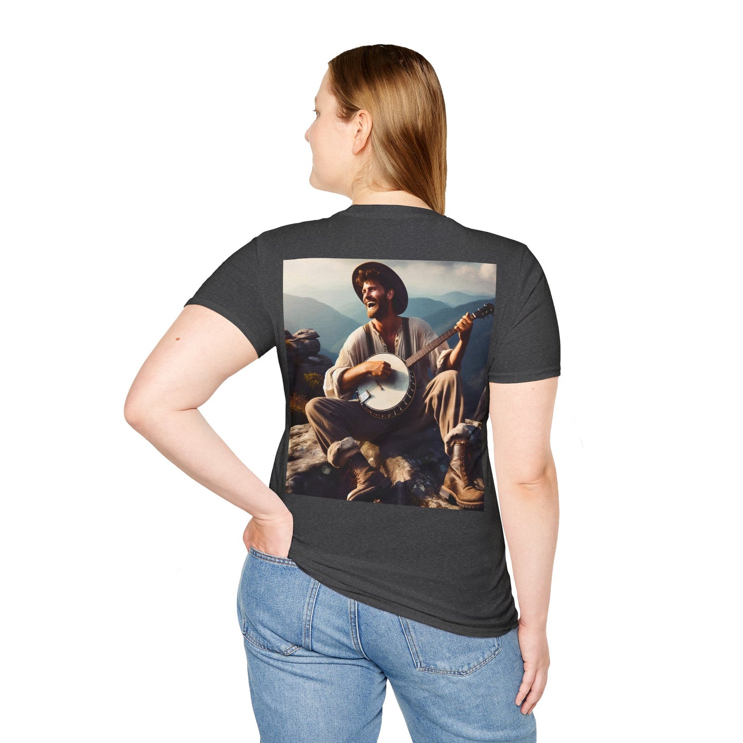 Appalachian banjo Unisex Softstyle T-Shirt