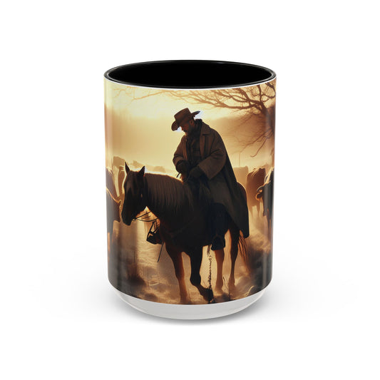 cowboys morning Accent Coffee Mug (11, 15oz)