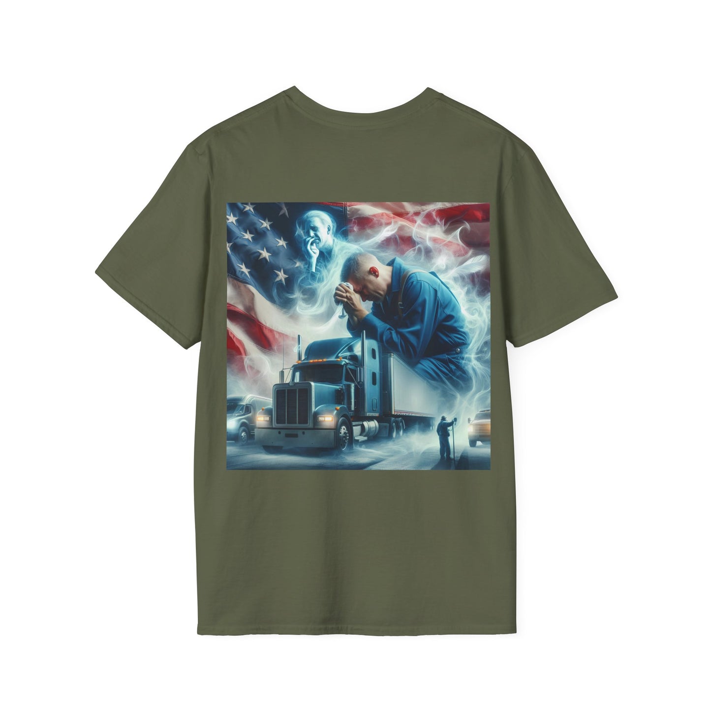 prayers of a trucker Unisex Softstyle T-Shirt