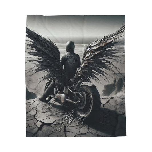 metal rider Velveteen Plush Blanket