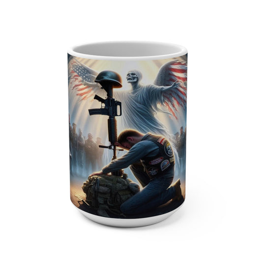 angels amongst warriors Mug 15oz