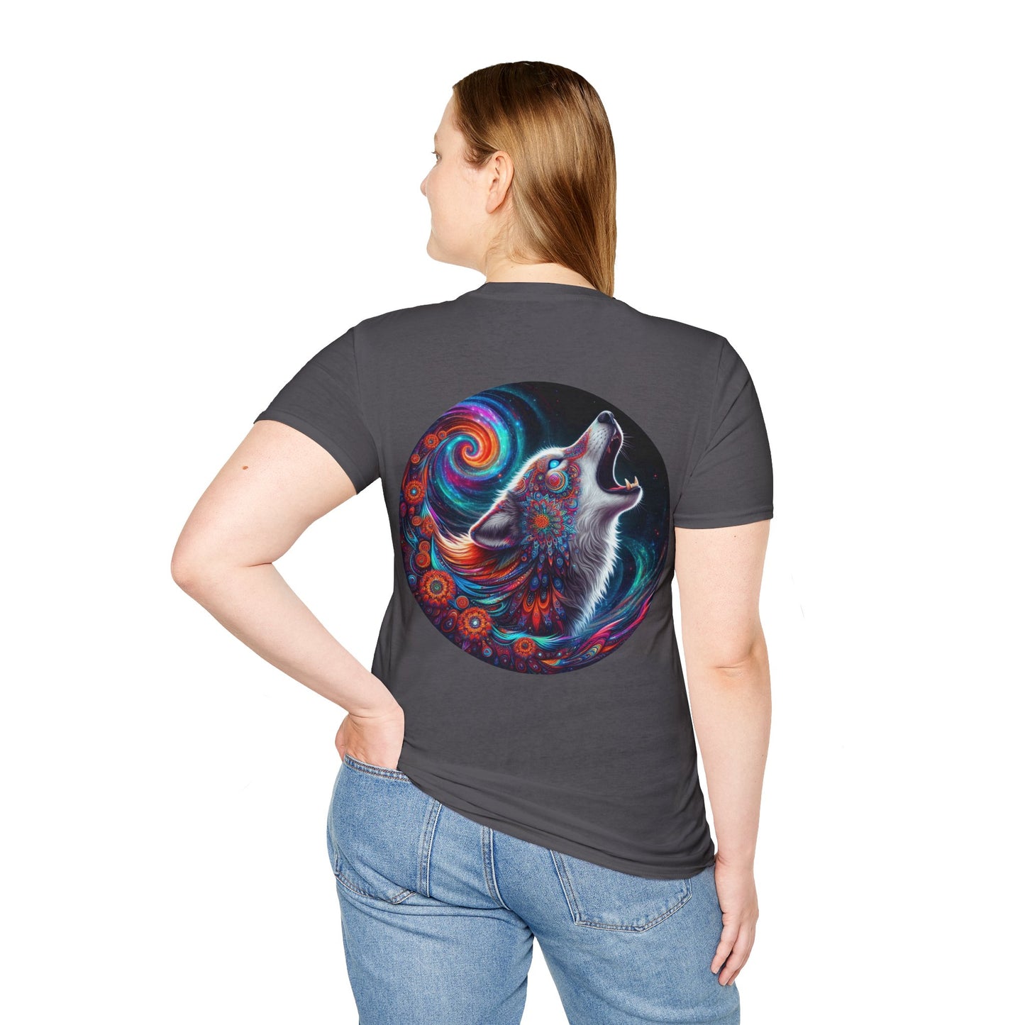 Wolf’s Kaleidoscope Unisex Softstyle T-Shirt