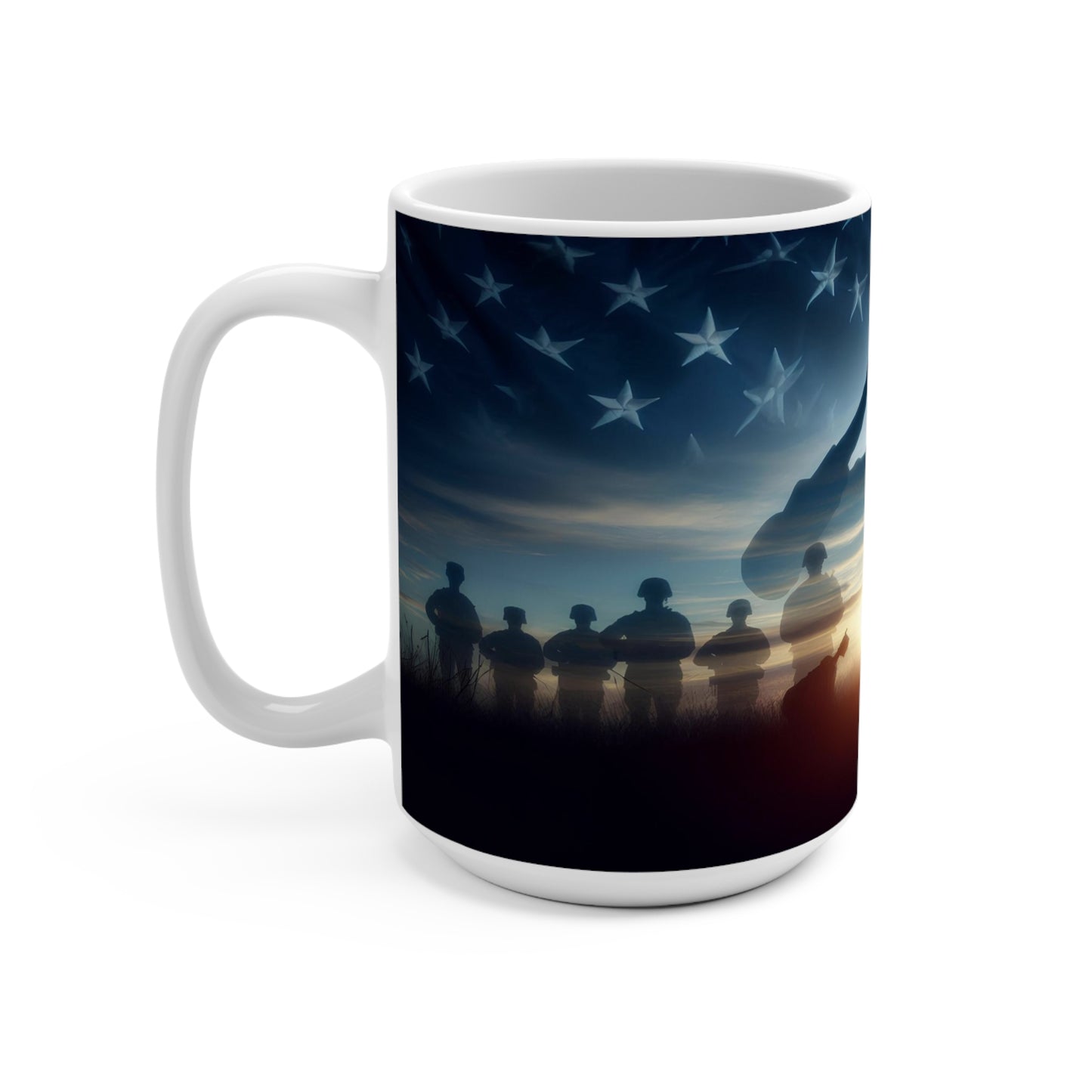 a silent salute Mug 15oz