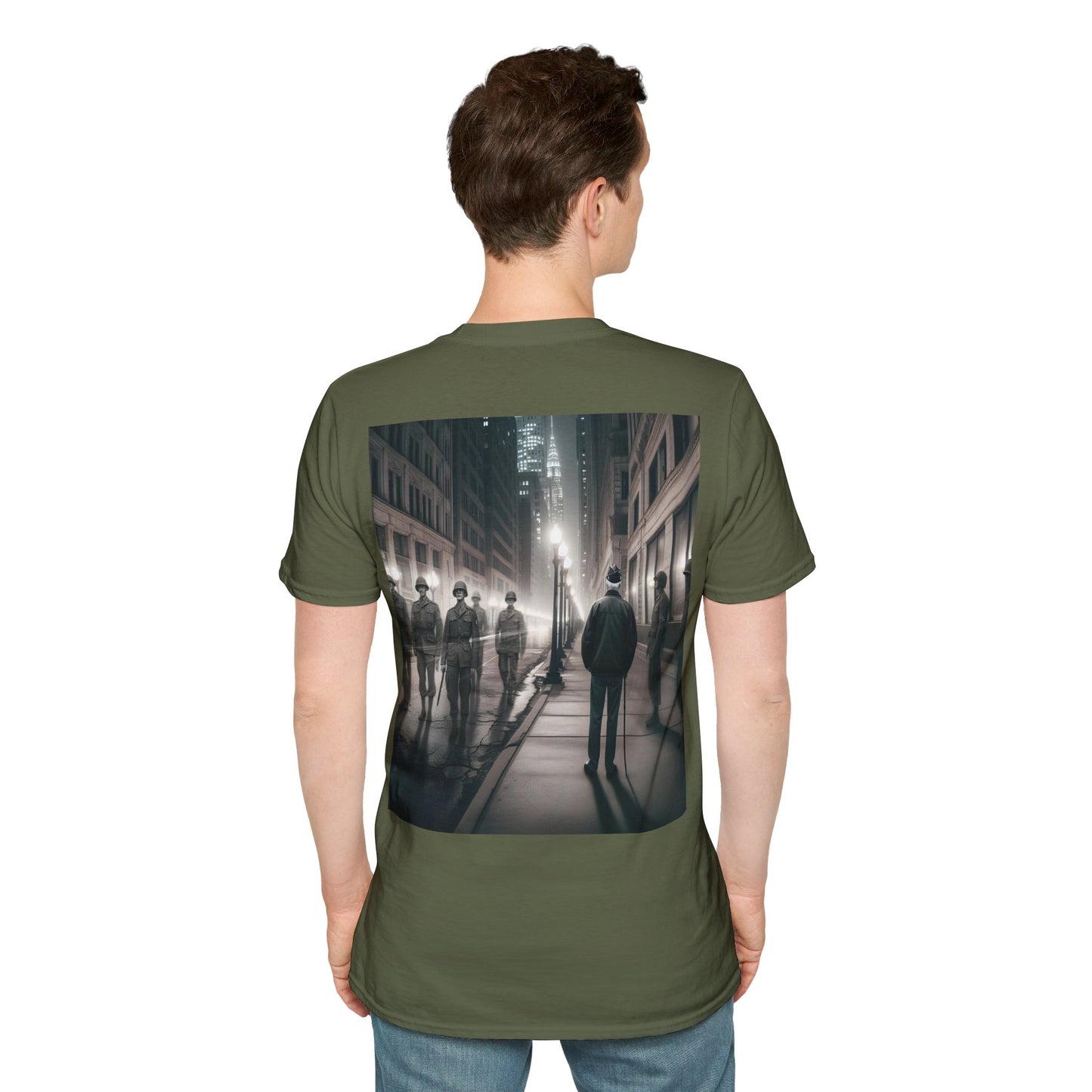 Ghost of a veteran Unisex Softstyle T-Shirt