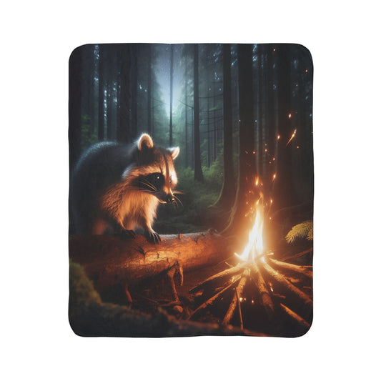 Campfire Bandit Fleece Sherpa Blanket